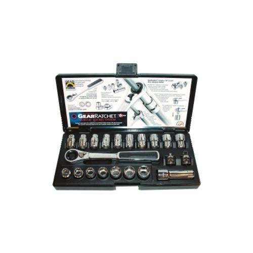 SKT SET(SAE&MET)GEAR RATCHET 21PC SET