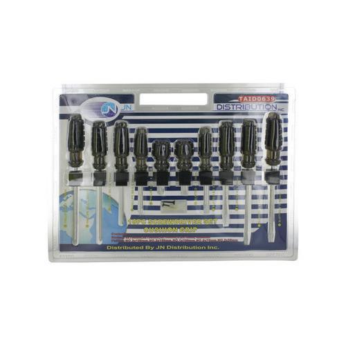 10 piece screwdriver set with bonus screws ( Case of 4 )
