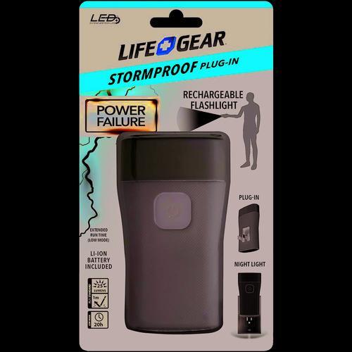 Life+gear 25-lumen Stormproof Power Failure Nightlight & Flashlight (pack of 1 Ea)