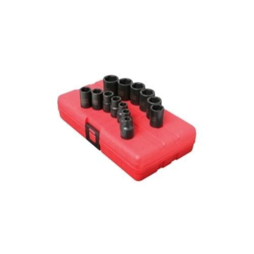 SOCKET SET IMPACT 3/8IN. DRIVE 13 PC.STD. METRIC