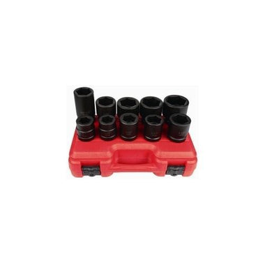 10pc SAE 1" Heavy Duty Impact Socket Set