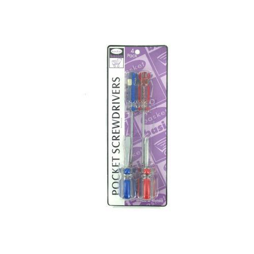 Pocket screwdrivers package of 4 ( Case of 96 )