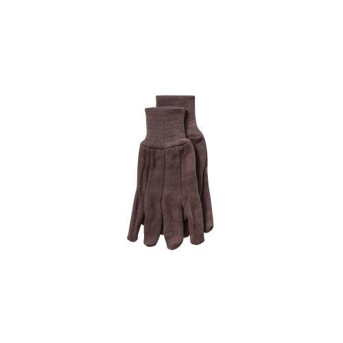 12 PK GLOVE BROWN JERSEY