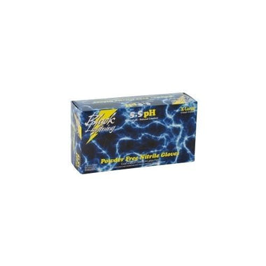 Black Lightning Large Black Nitrile Gloves