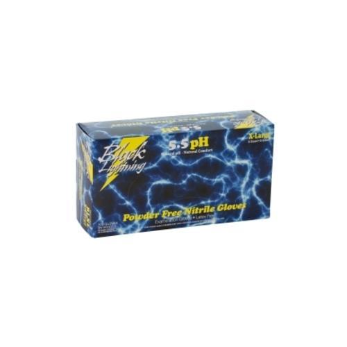 Black Lightning Medium Black Nitrile Gloves