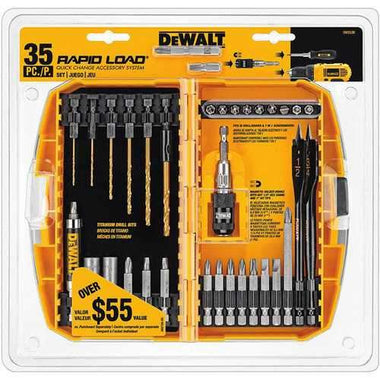 DEWALT 35 PIECE MAGNETIC COMPACT RAPID LOAD SET