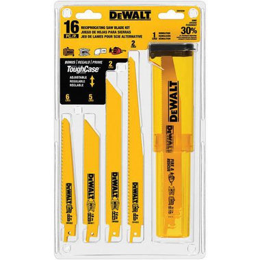 DeWalt 16 Pack Reciprocal Saw Blade Set (Tower)