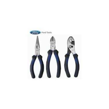 3Pc Plier Set, 6" Slip Joint, Diagonal and Long No