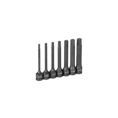 3/8" Dr. 7 Pc.  4" Length Fractional Hex Driver Set