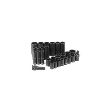 28 PC 1/2" DR STANDARD & DEEP LENGTH SET