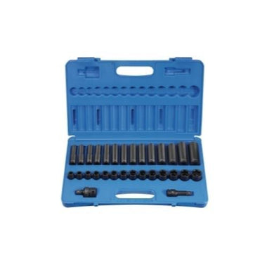 30 PC 1/2" DR STANDARD & DEEP LENGTH METRIC SET