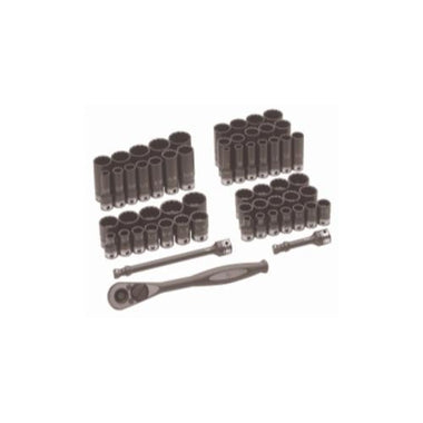 3/8" Dr. 59pc Fract. & Metric Duo-Socket Set - 12