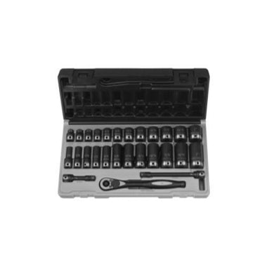 3/8" Dr. 27pc Fract. Std & Deep Duo-Socket Set - 6