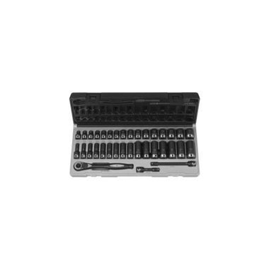 3/8" Dr. 35pc Metric Std & Deep Duo-Socket Set - 6