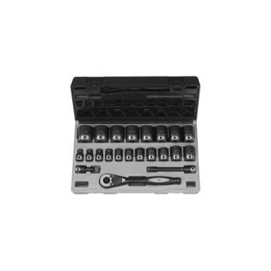 1/2" Dr. 22pc Fractional Duo-Socket Set - 6 Pt.