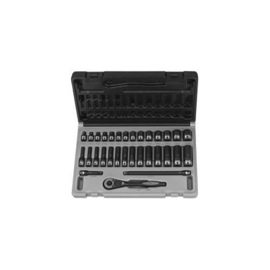 1/4" Dr. 31pc Metric Std & Deep Duo-Socket Set - 6