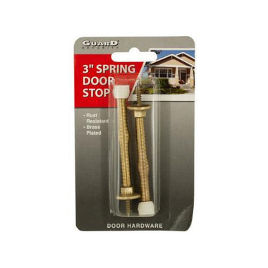 Brass-Plated Spring Door Stops ( Case of 24 )