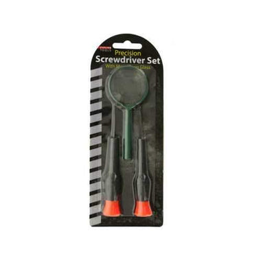 Precision Screwdriver Set with Magnifying Glass ( Case of 16 )