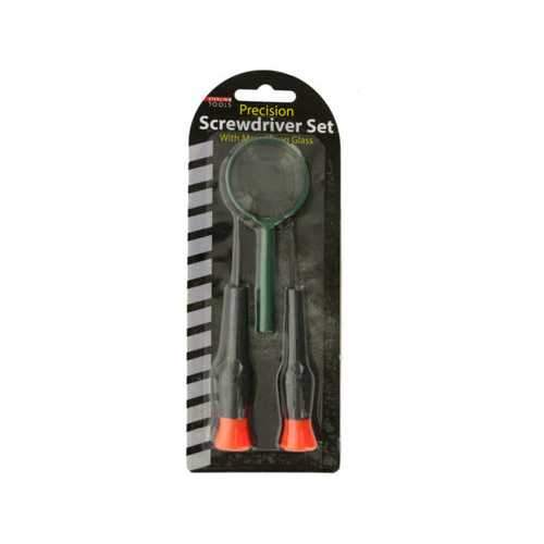 Precision Screwdriver Set with Magnifying Glass ( Case of 16 )