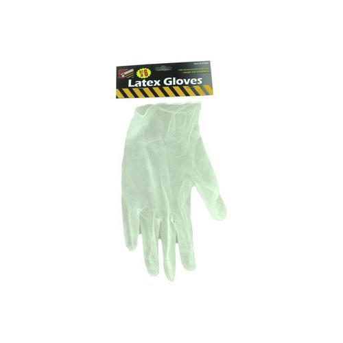 6 Piece latex gloves ( Case of 12 )