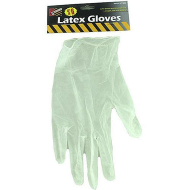 6 Piece latex gloves ( Case of 24 )