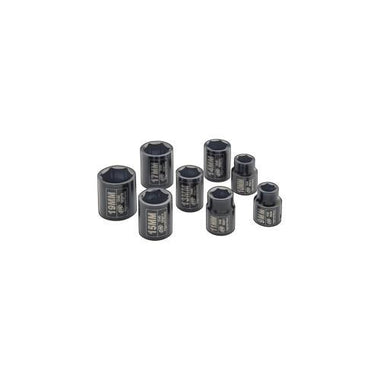 3/8" METRIC STANDARD SOCKET SET, 8 PIECE