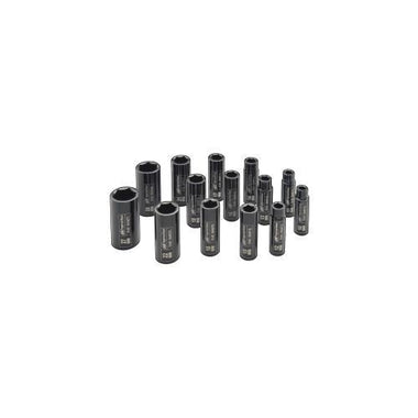 1/2" METRIC DEEP SOCKET SET, 14 PIECE