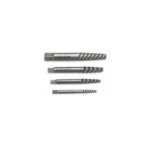 SCREW EXTRACTOR SET SPIRAL 4PC