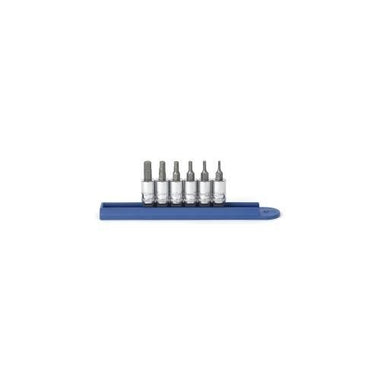 6 PC. 1/4"DR. METRIC HEX BIT SOCKET SET