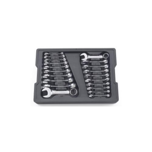 20PC SAE/METRIC STUBBY COMBO WRENCH SET