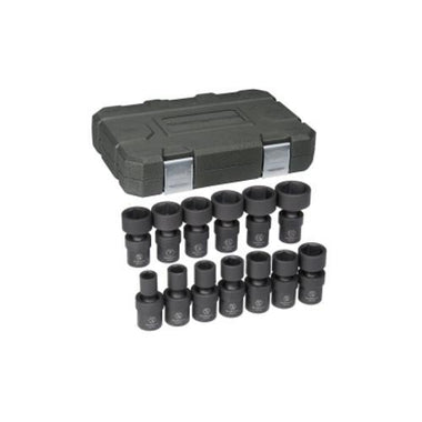 13Pc. 1/2"DR SAE Universal Impact Socket Set