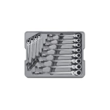 12PC X-BEAM FLEX COMB RATCHETING WRENCH SET METRIC