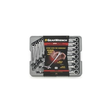 12PC METRIC X BEAM RATCHETING COMBO WRENCH SET