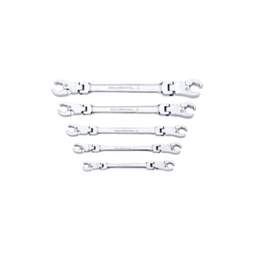 Gearwrench 5 Pc. Ratcheting Flex Flare Nut Wrench Set- SAE