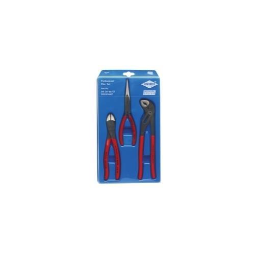 PLIER SET 3PC LONG NOSE,DIAG CUTT,ALLIGATOR