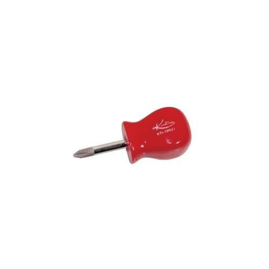 SCREWDRIVER PHILLIPS #2 STUBBY 1 1/2IN. RED