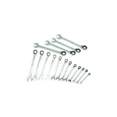 16-piece Metric Ratcheting Reversible Wrench Set