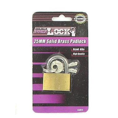 Solid Brass Padlock with Keys ( Case of 24 )