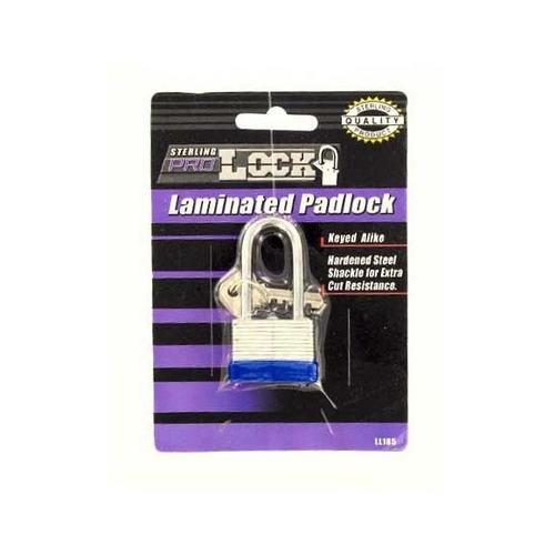 Laminated Steel Shackle Padlock with Keys ( Case of 24 )