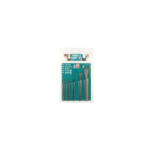 5PC PUNCH & CHISEL SET CARDED