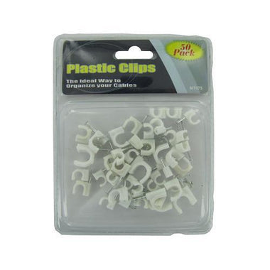 Plastic Cable Clips ( Case of 24 )