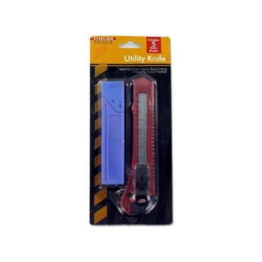 Utility Knife with Extra Blades ( Case of 24 )