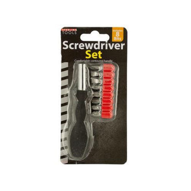 Screwdriver Set with 8 Bits ( Case of 24 )