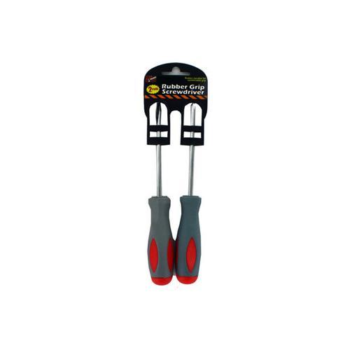 Rubber Grip Screwdriver Set ( Case of 24 )