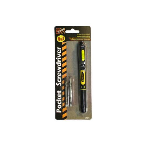 Four-in-One Pocket Screwdriver ( Case of 24 )