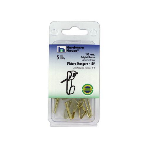 Brass picture hangers pack of 10 5 pound ( Case of 20 )