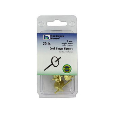 Quick picture hangers bright brass pack of 7 ( Case of 80 )