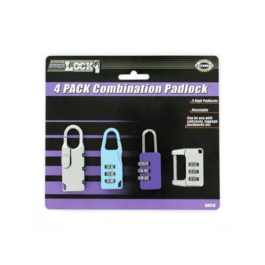 Combination padlock set ( Case of 12 )