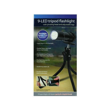 Tripod Flashlight with 9 LEDs ( Case of 12 )