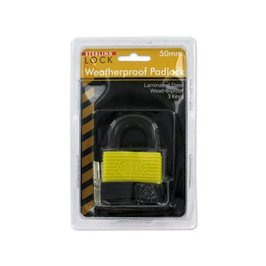 Laminated Weatherproof Padlock with Keys ( Case of 12 )